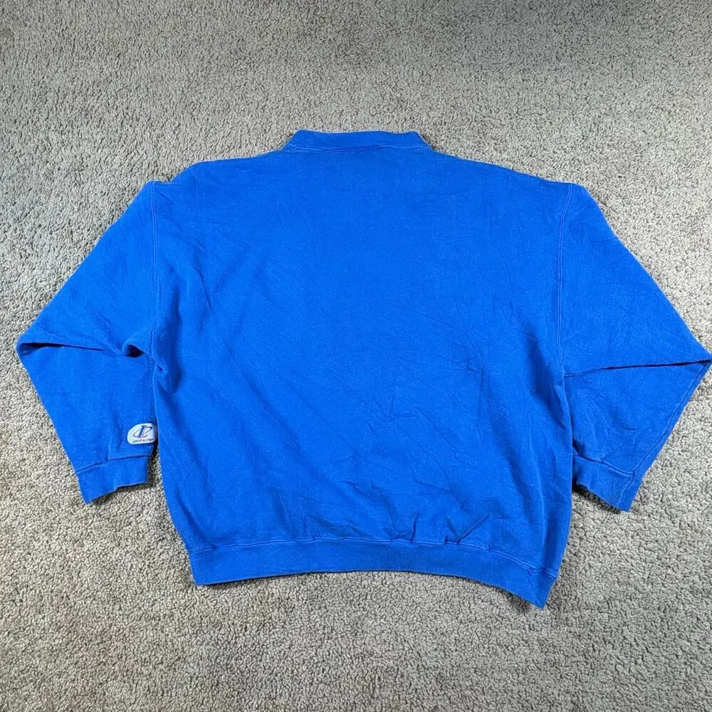 Vintage 90s Florida Gators Blue Sweatshirt Cut Collar Football Mens Sz L